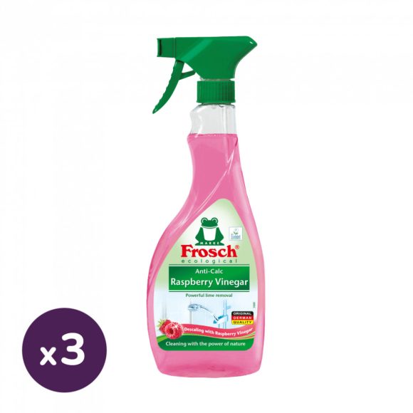 Frosch vízkőoldó spray málnaecettel 3x500 ml