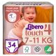 Libero Touch 4 bugyipelenka, 7-11 kg, 34 db