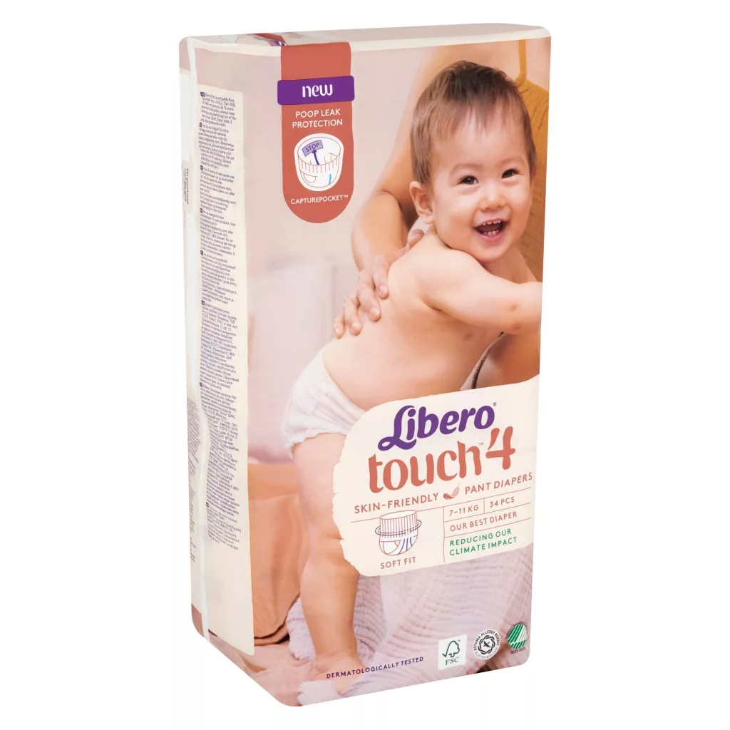 Libero Touch 4 bugyipelenka, 7-11 kg, 34 db