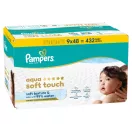 Pampers Aqua Soft Touch nedves törlőkendő 9x48 db