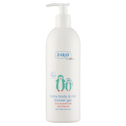 ZIAJA Baba & gyermek pumpás tusfürdő testre és hajra, 6 hónapos kortól (400 ml)