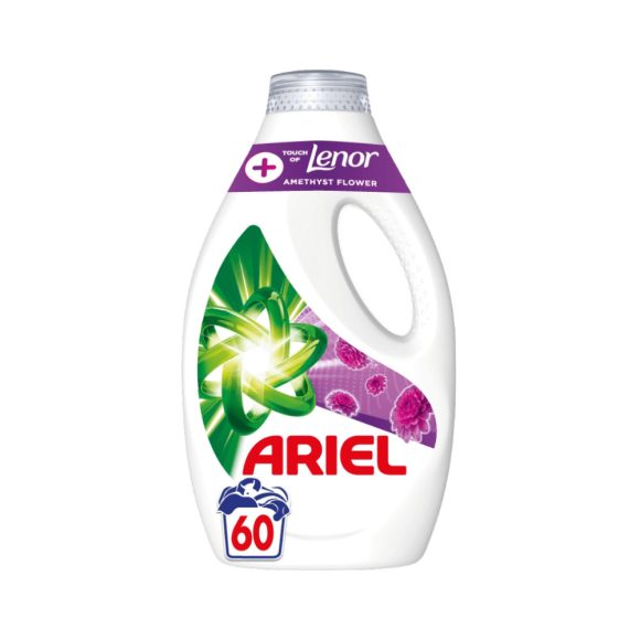 Ariel Turbo Clean Touch of Lenor Amethyst Flower folyékony mosószer 3 liter (60 mosás)