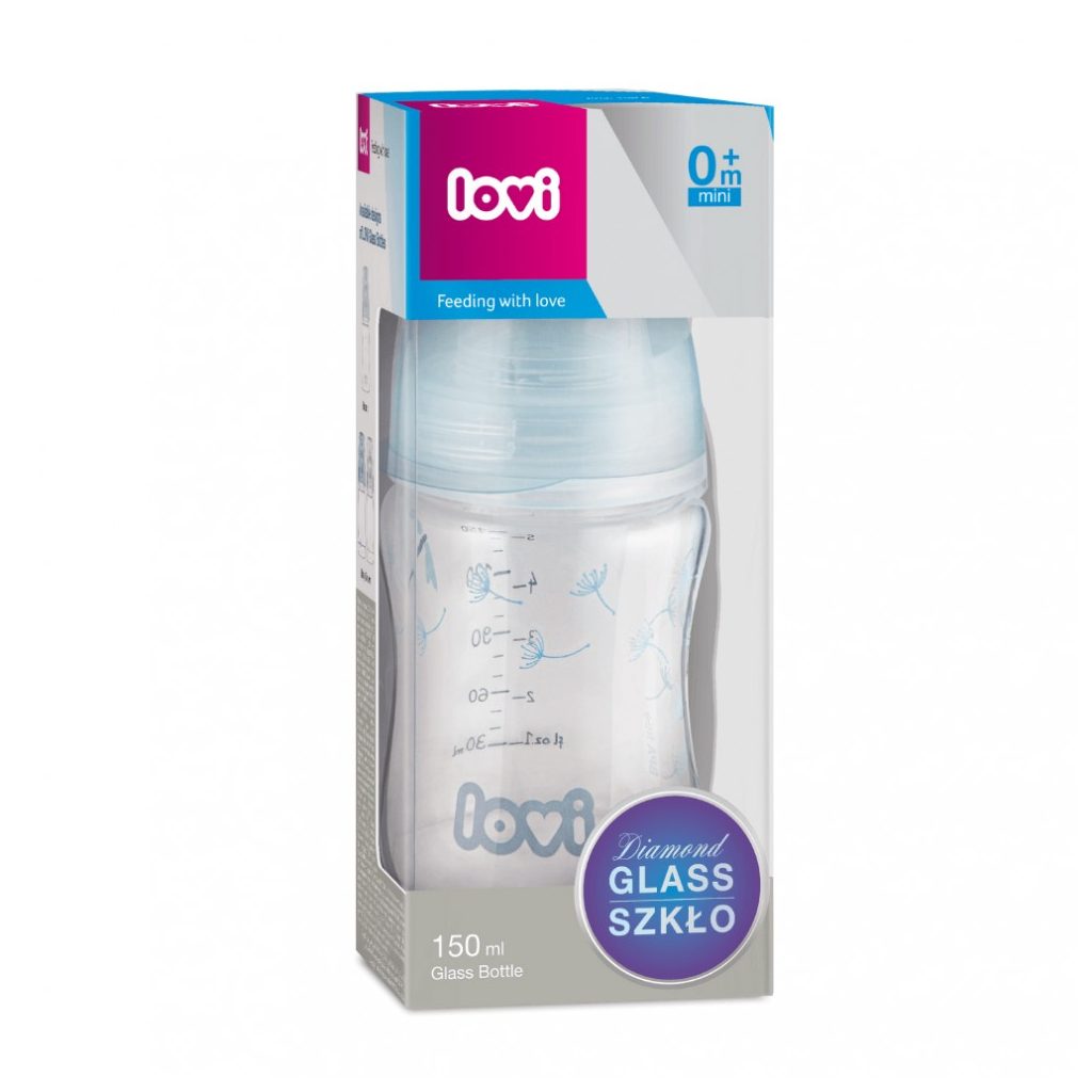 LOVI üveg cumisüveg Botanic, 150 ml (0 hó+)