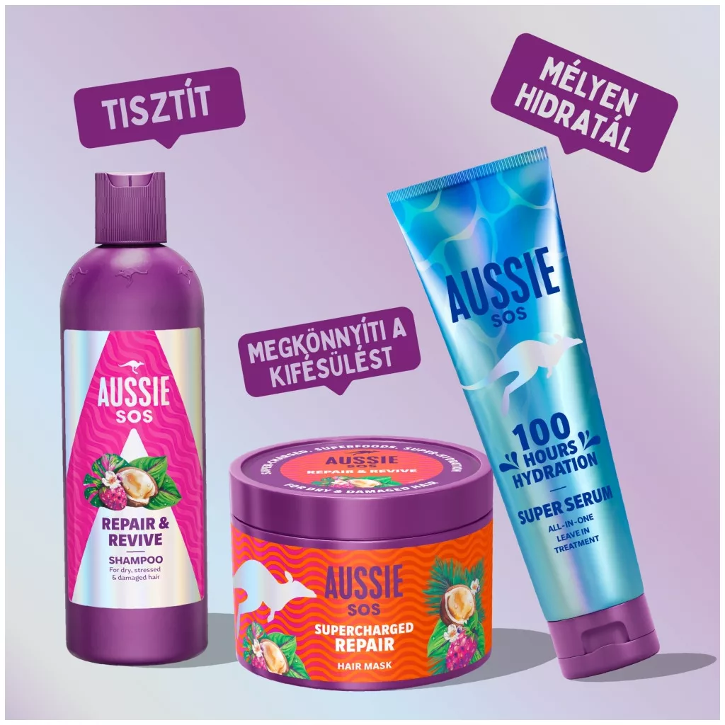 Aussie SOS Intensive Repair hajpakolás (500 ml)