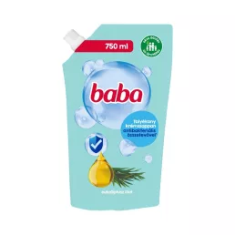   Baba folyékony krémszappan utántöltő antibakteriális összetevővel, eukaliptusz (750 ml)
