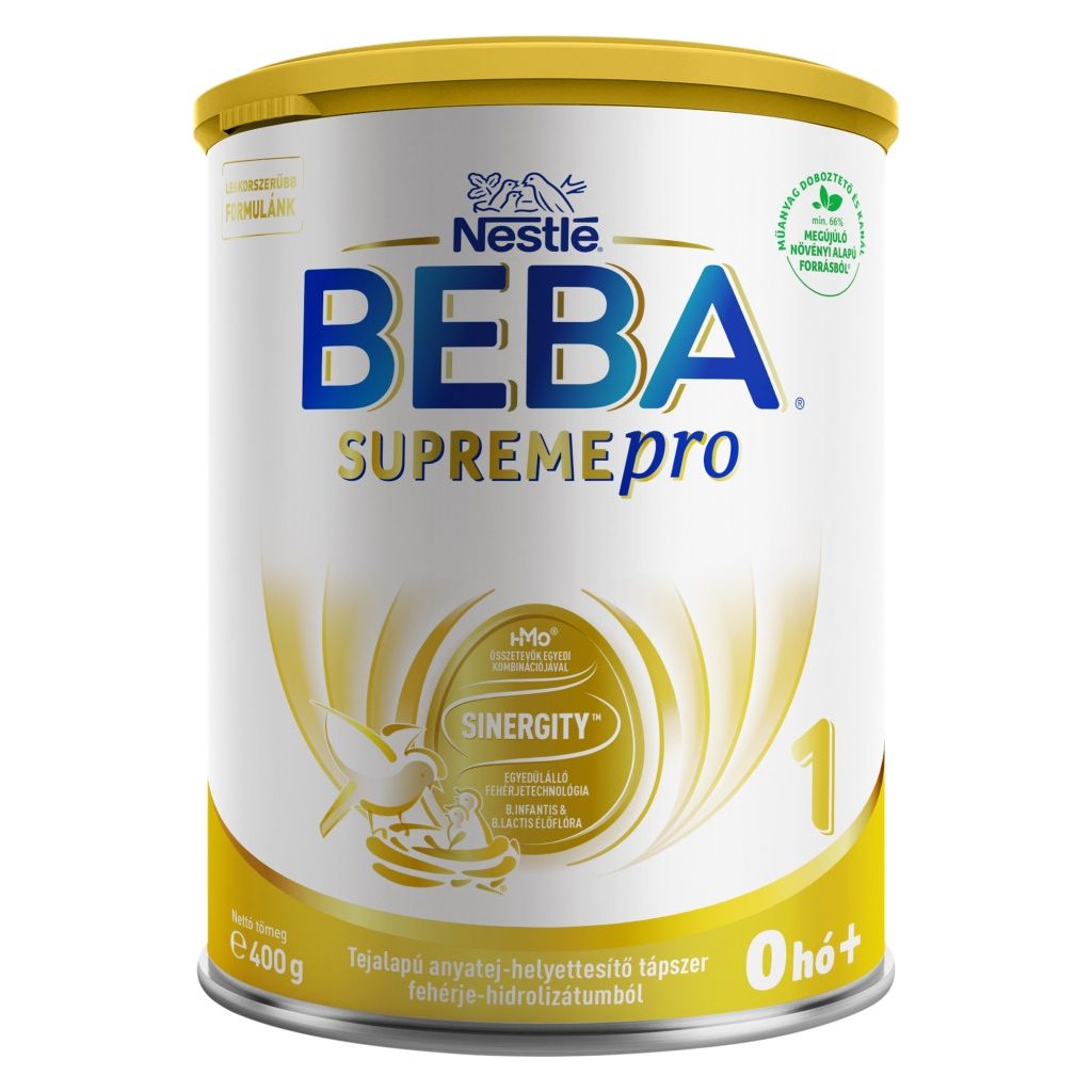 BEBA Supreme Pro 1 tejalapú anyatej-helyettesítő tápszer születéstől kezdve 0 hó+ (400 g)