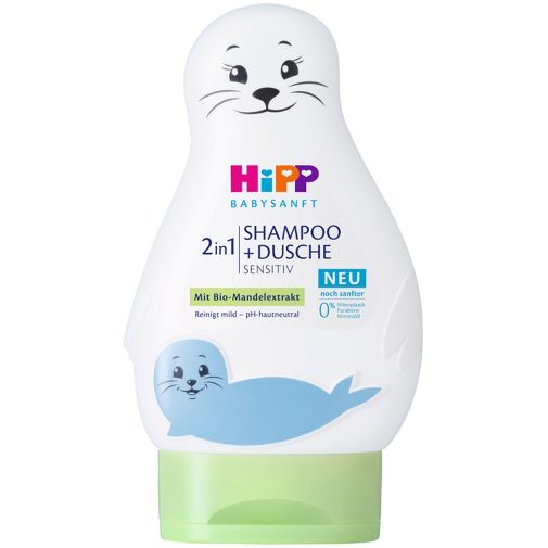 Hipp Babysanft sensitiv fókás sampon és tusfürdő (200 ml)