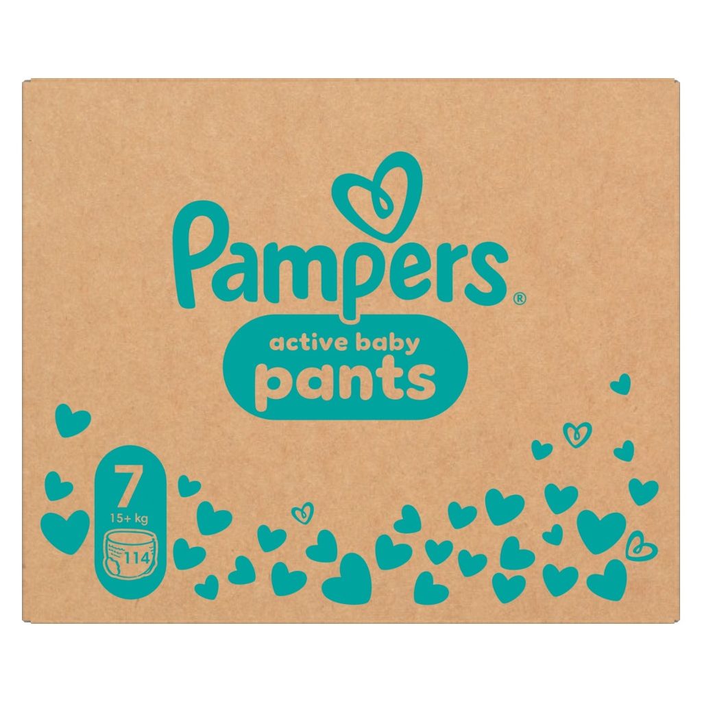 Pampers Active Baby Pants bugyipelenka 7, 15+ kg HAVI PELENKACSOMAG 114 db
