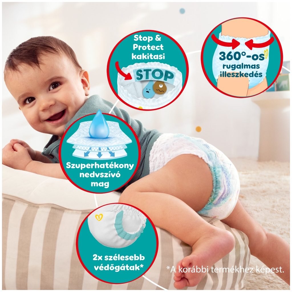 Pampers Active Baby Pants bugyipelenka 7, 15+ kg HAVI PELENKACSOMAG 114 db
