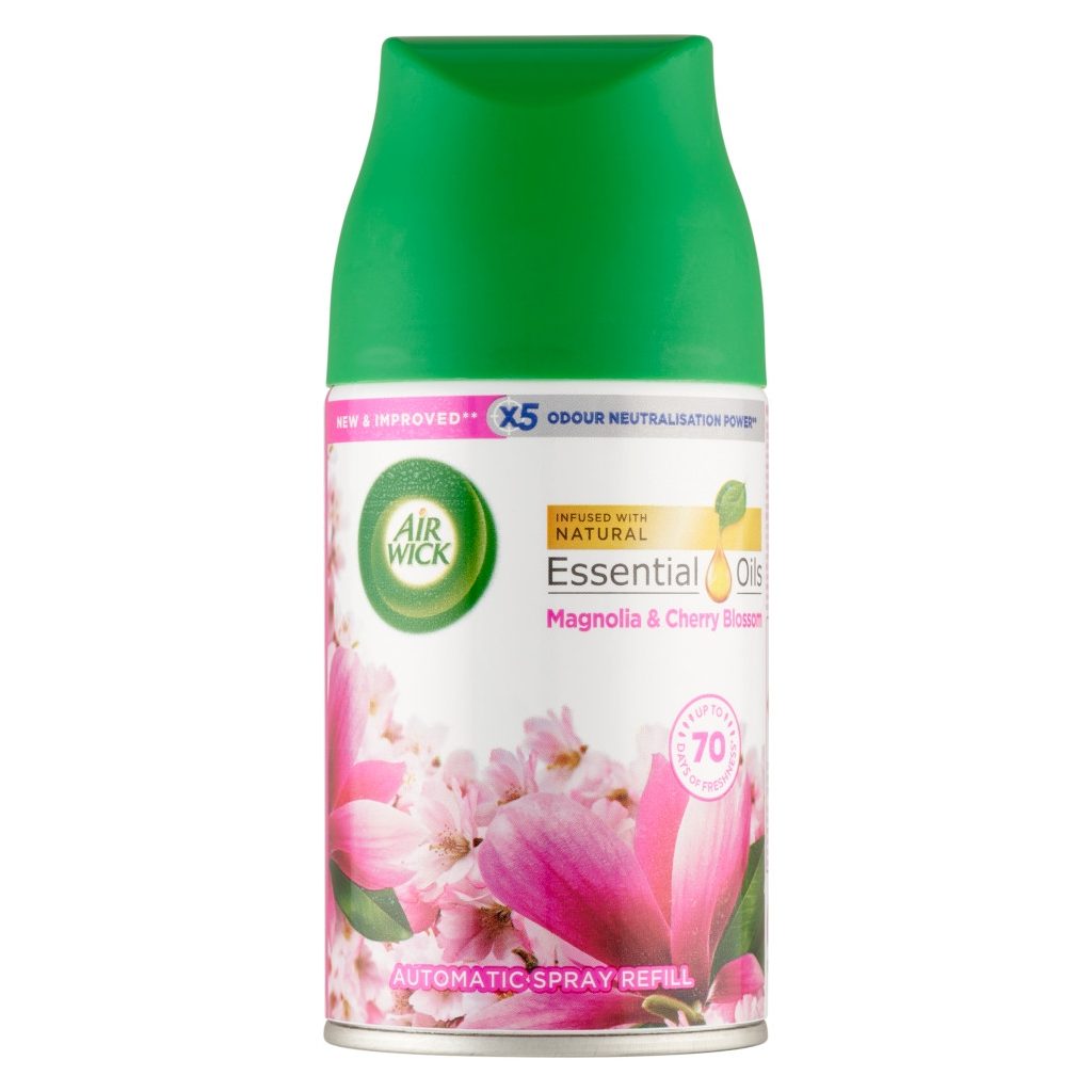 Air Wick Freshmatic Automata Légfrissítő spray utántöltő, Magnólia és cseresznyevirág (250 ml)