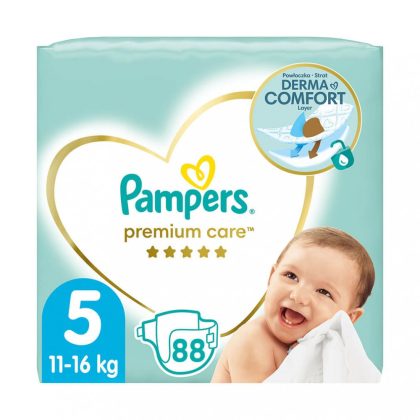Pampers Premium Care pelenka, Junior 5, 11-16 kg, 88 db