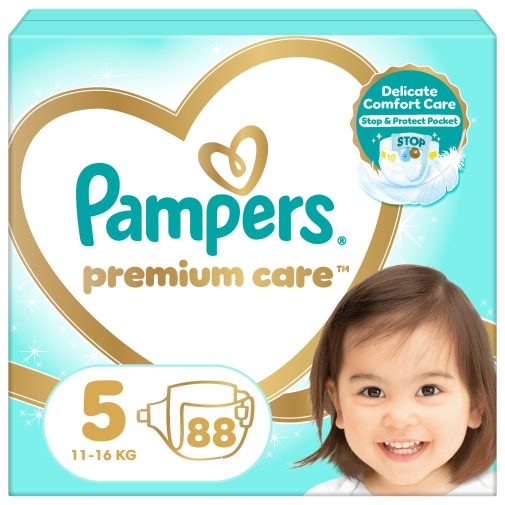 Pampers Premium Care pelenka, Junior 5, 11-16 kg, 88 db