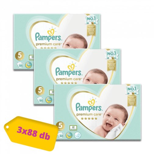 Pampers Premium Care pelenka, Junior 5, 11-16 kg, 264 db