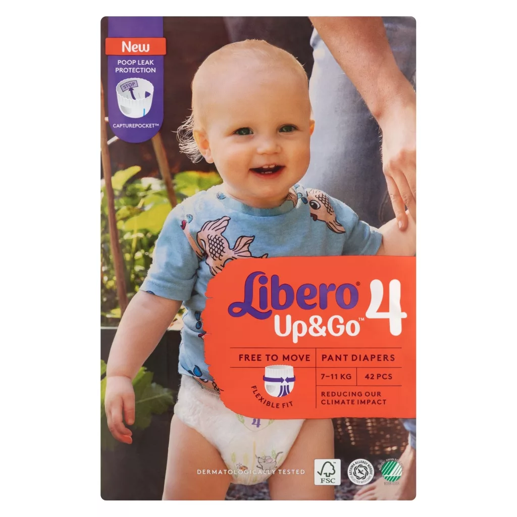 Libero Up&Go 4 bugyipelenka, 7-11 kg, 42 db