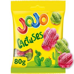   Jojo Savanyú Kaktusz, vegyes gyümölcsízű gluténtmentes gumicukorka (80 g)