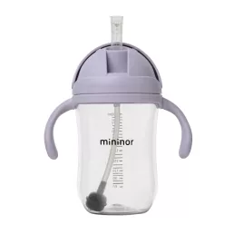 Mininor szívószálas itatópohár 330 ml (orgona)