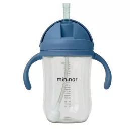 Mininor szívószálas itatópohár 330 ml (égkék)