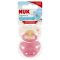 NUK Signature szilikon cumi 6-18hó 2 db (lány)