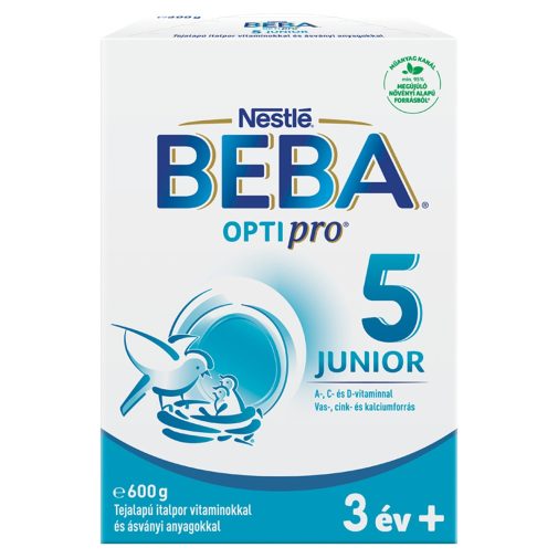 BEBA OptiPro 5 Junior tejalapú italpor vitaminokkal és ásványi anyagokkal 36 hó+ (600 g)