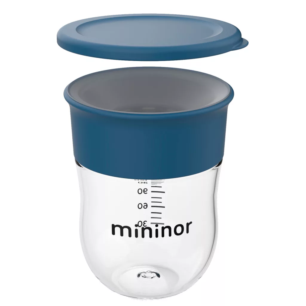 Mininor 360° ivástanuló pohár 220 ml (égkék)