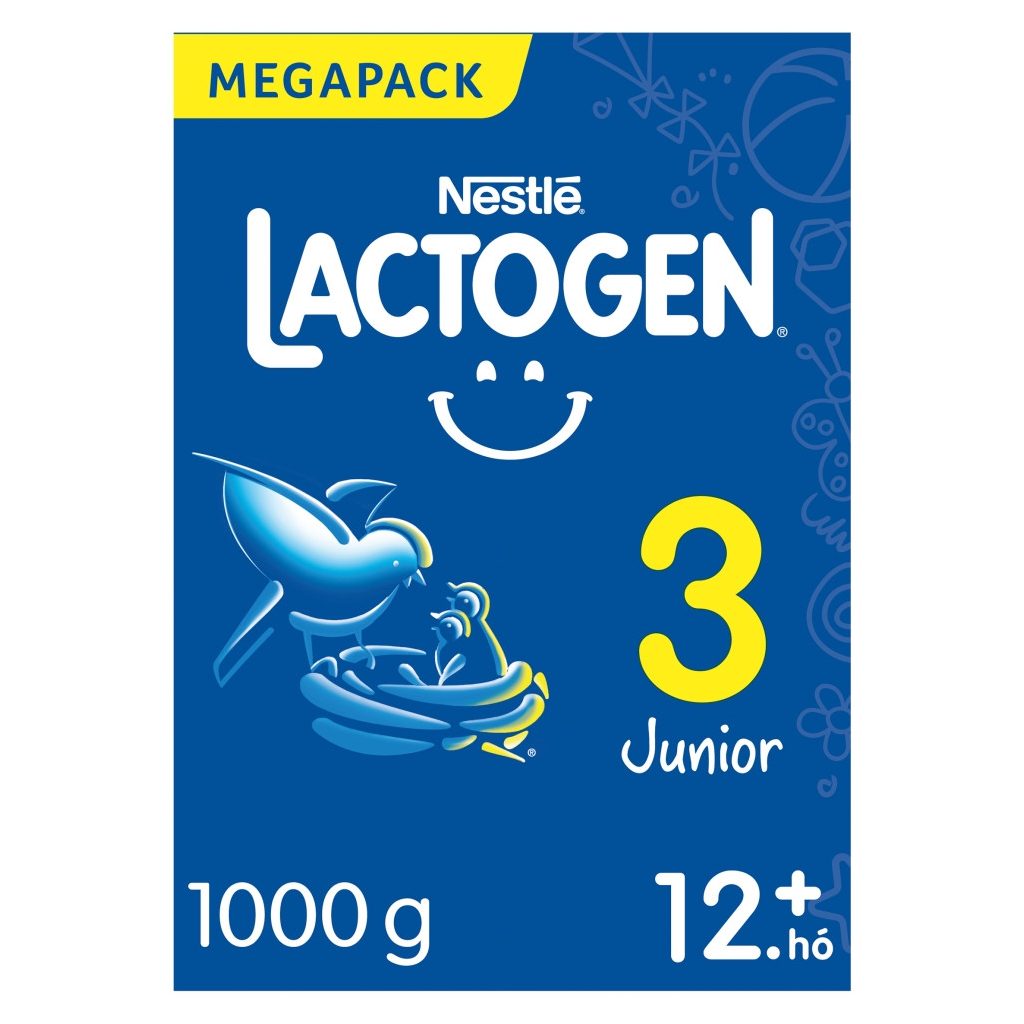 Nestlé Lactogen 3 Junior tejalapú anyatej-kiegészítő tápszer 12 hó+ (1000 g)