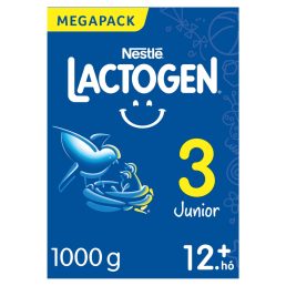   Nestlé Lactogen 3 Junior tejalapú anyatej-kiegészítő tápszer 12 hó+ (1000 g)