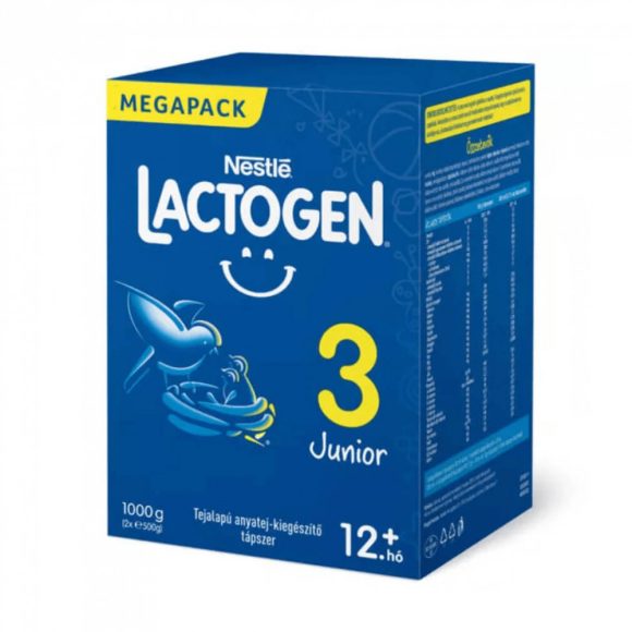 Nestlé Lactogen 3 Junior tejalapú anyatej-kiegészítő tápszer 12 hó+ (1000 g)