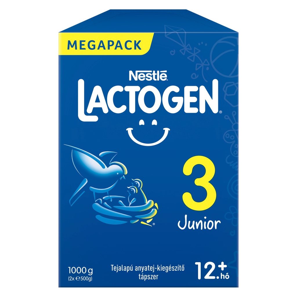 Nestlé Lactogen 3 Junior tejalapú anyatej-kiegészítő tápszer 12 hó+ (1000 g)