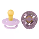 Bibs Liberty Colour Kamilla, 0-6 hó, 2 db (viola)