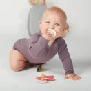 Bibs Liberty Colour Kamilla, 0-6 hó, 2 db (viola)