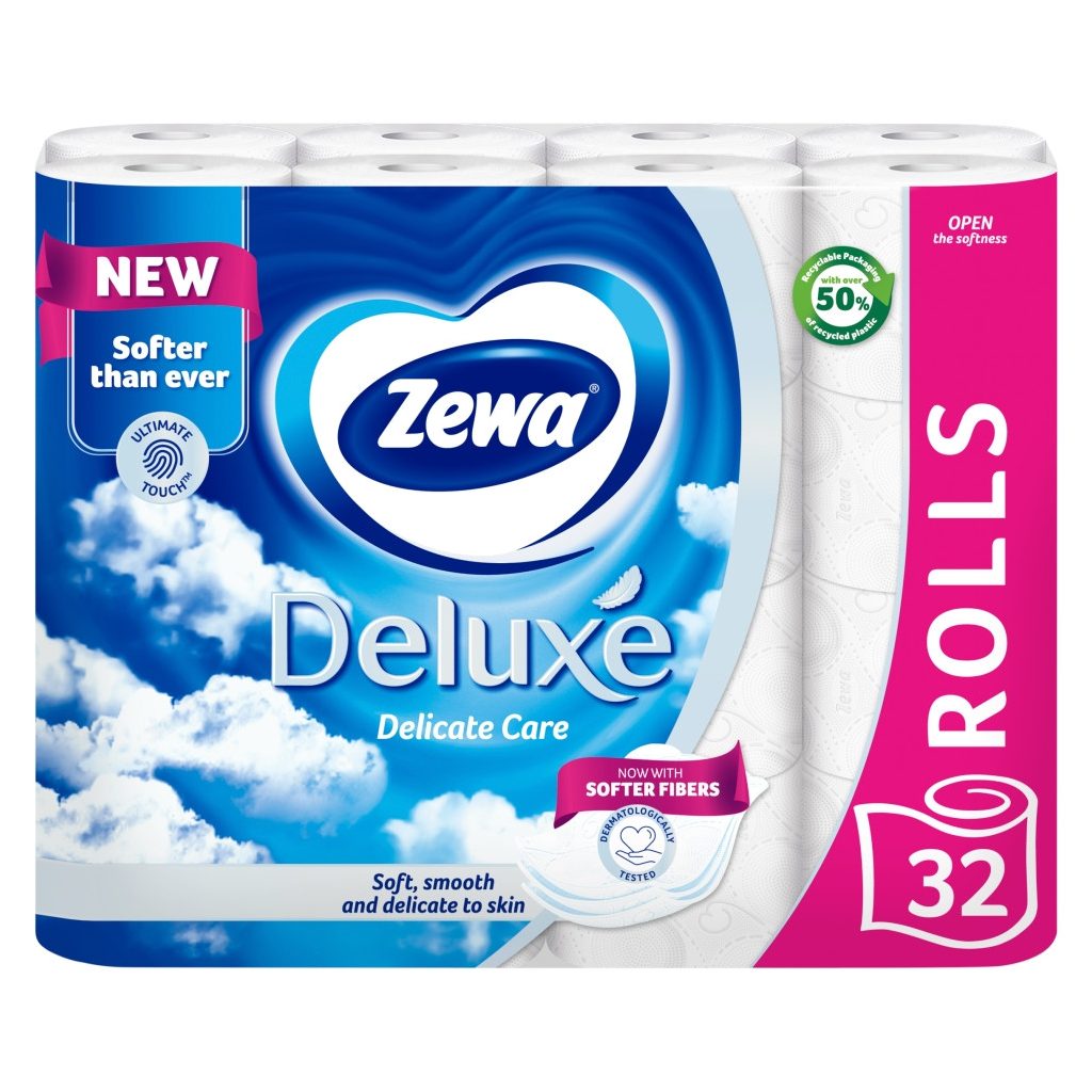 Zewa Deluxe Delicate Care 3 rétegű toalettpapír (32 tekercs)