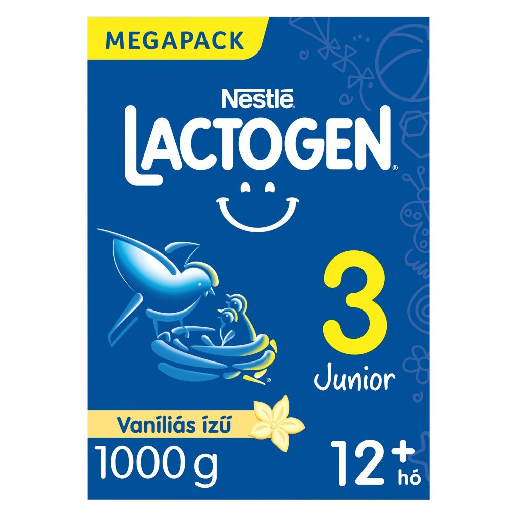 Nestlé Lactogen 3 vaníliás Junior tejalapú italpor 12 hó+ (1000 g)