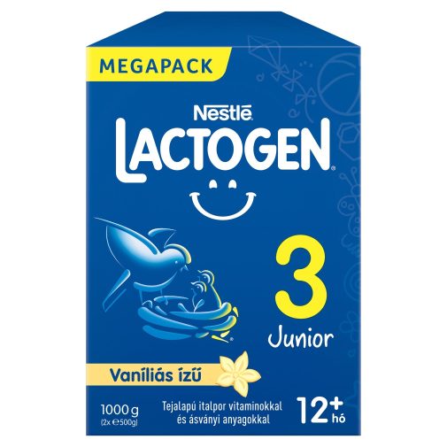 Nestlé Lactogen 3 vaníliás Junior tejalapú italpor 12 hó+ (1000 g)