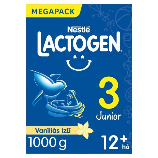 Nestlé Lactogen 3 vaníliás Junior tejalapú italpor 12 hó+ (1000 g)