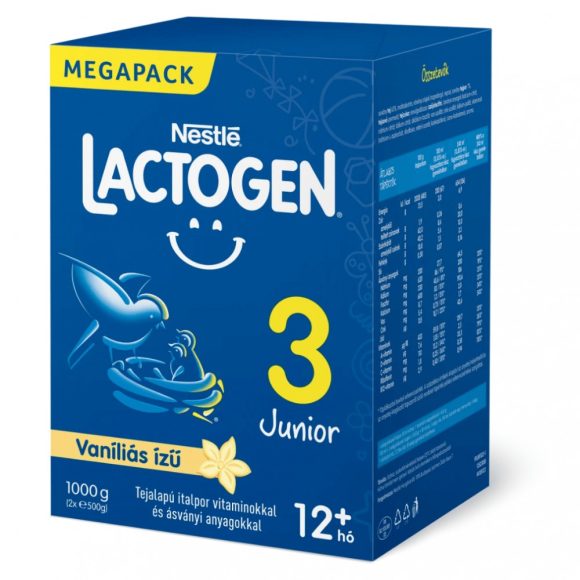 Nestlé Lactogen 3 vaníliás Junior tejalapú italpor 12 hó+ (1000 g)
