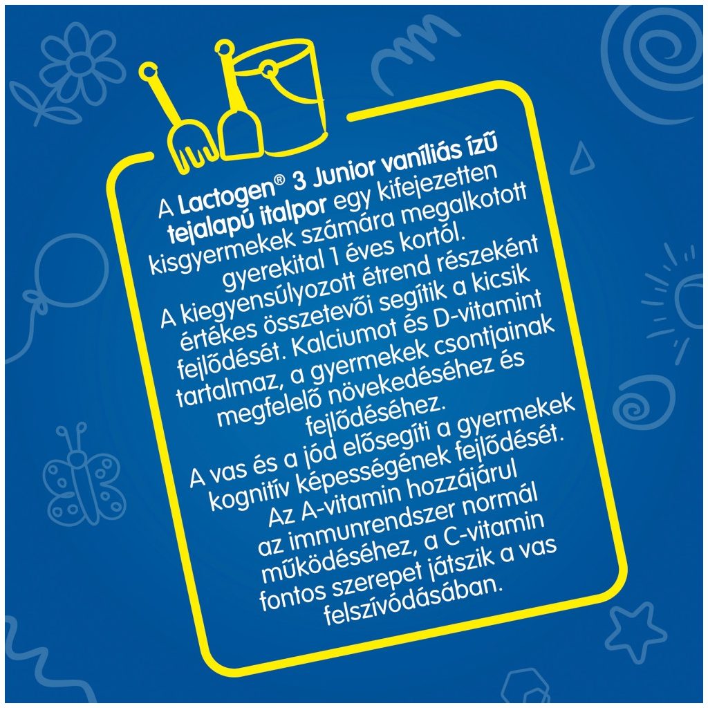 Nestlé Lactogen 3 vaníliás Junior tejalapú italpor 12 hó+ (1000 g)