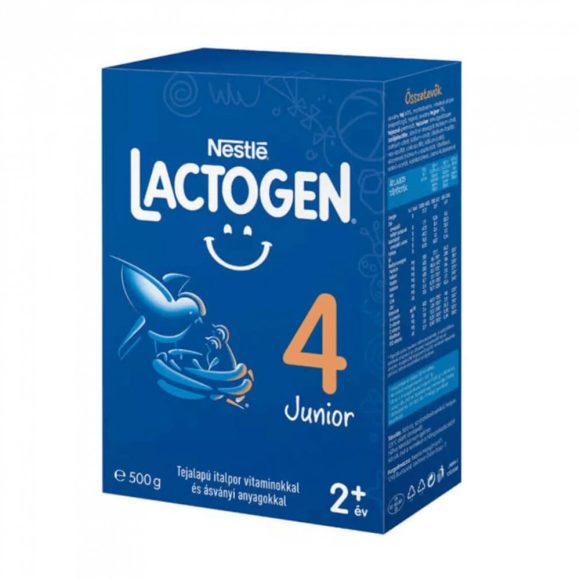Nestlé Lactogen 4 Junior tejalapú italpor vitaminokkal és ásványi anyagokkal 24 hó+ (500 g)