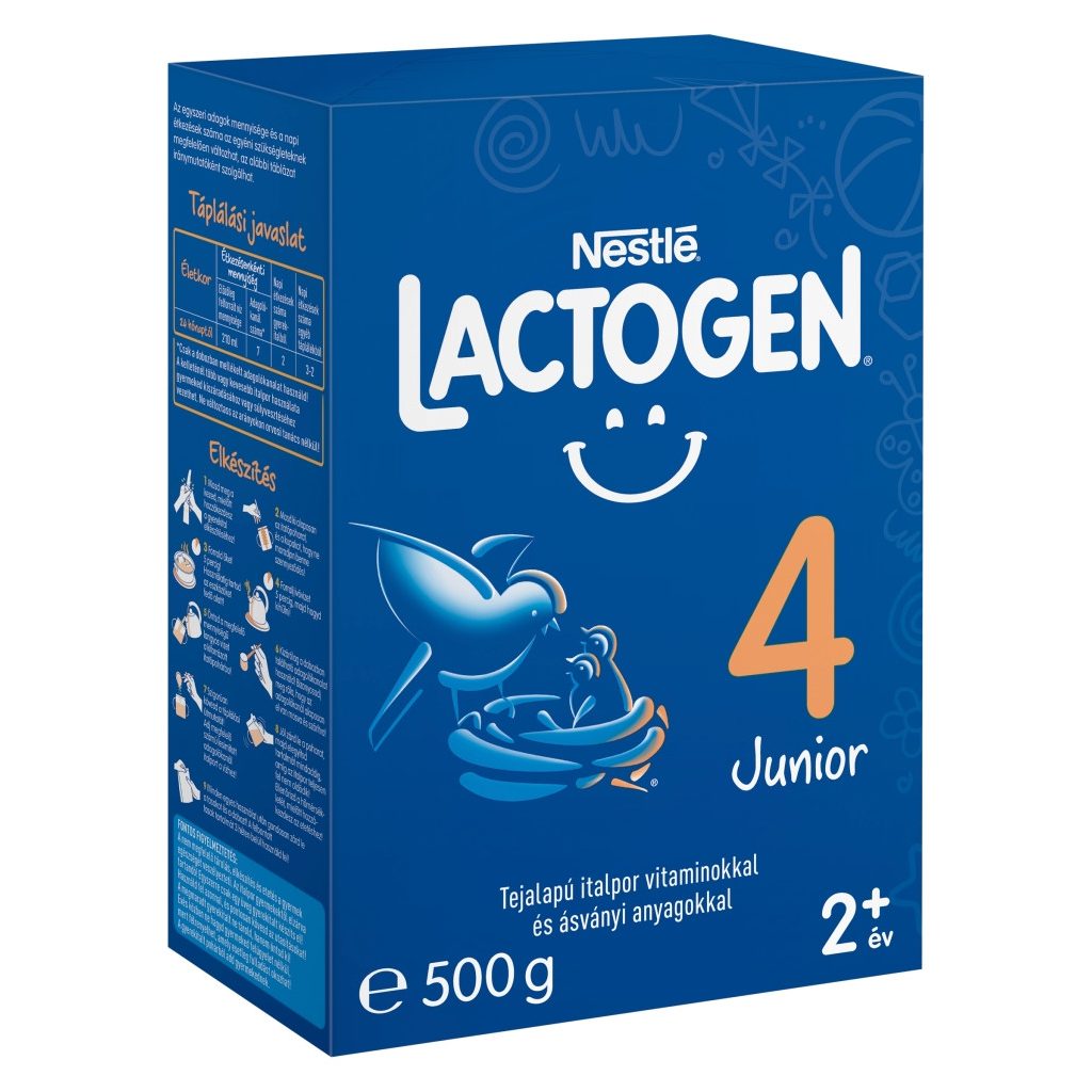 Nestlé Lactogen 4 Junior tejalapú italpor vitaminokkal és ásványi anyagokkal 24 hó+ (500 g)