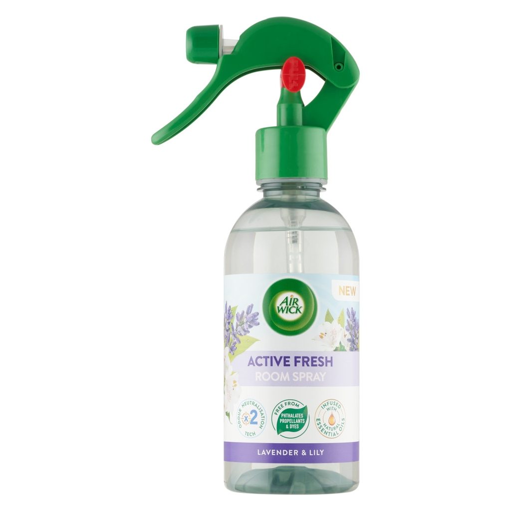 Air Wick Active Fresh légfrissítő spray, Friss levendula és gyöngyvirág (237 ml)