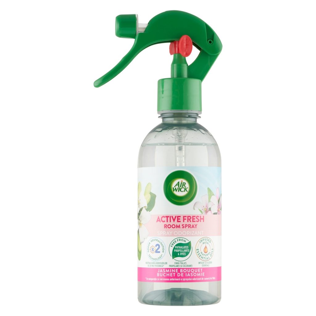 Air Wick Active Fresh légfrissítő spray, Friss harmat & fehér jázmin (237 ml)