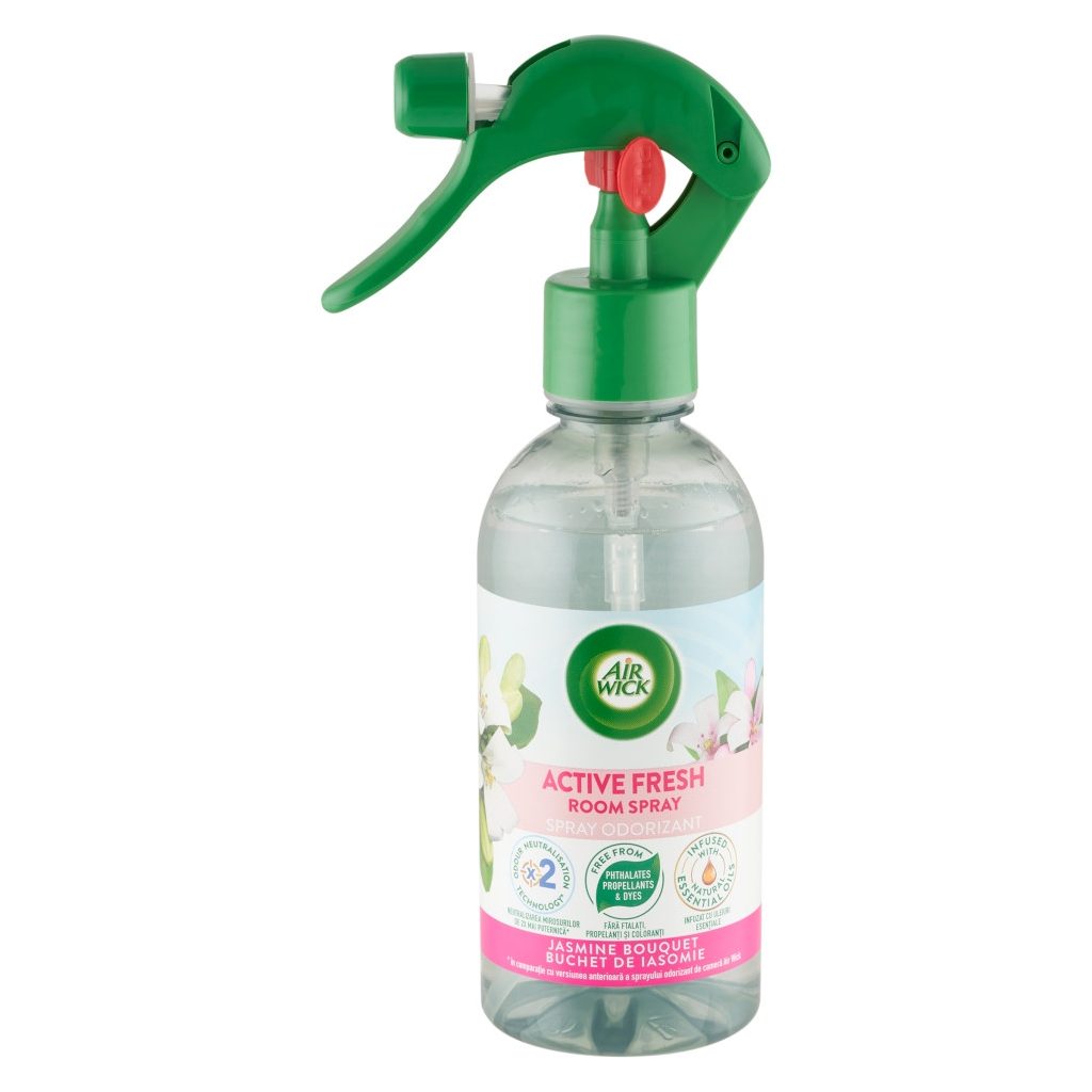 Air Wick Active Fresh légfrissítő spray, Friss harmat & fehér jázmin (237 ml)