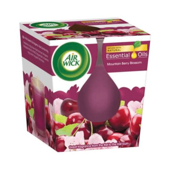 Air Wick Essential Oils illatgyertya, Erdei gyümölcs virág (105 g)