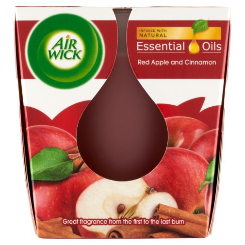 Air Wick Essential Oils illatgyertya, Cukoralma és fahéj (105 g)
