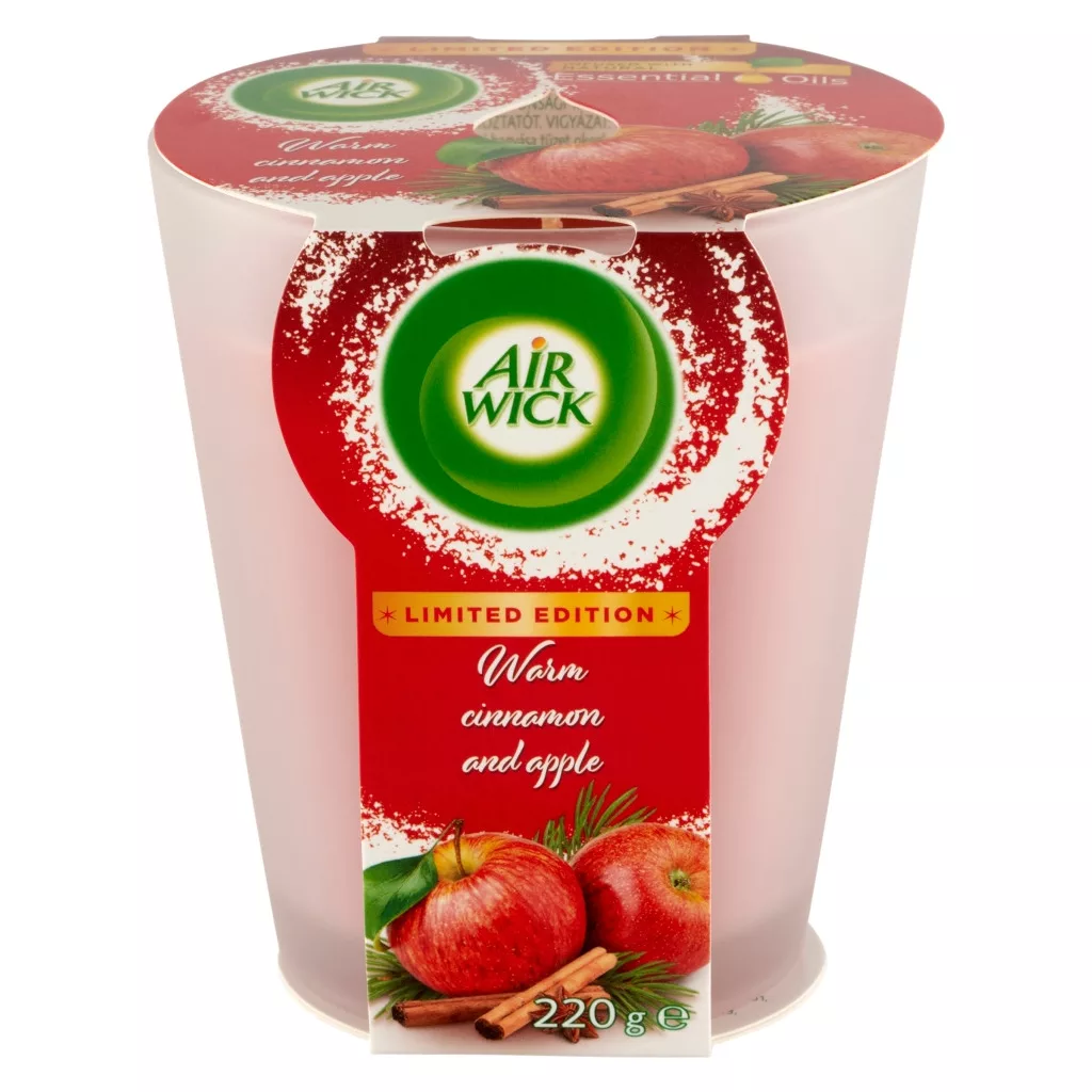 Air Wick Meleg fahéj és alma illatgyertya (220 g)