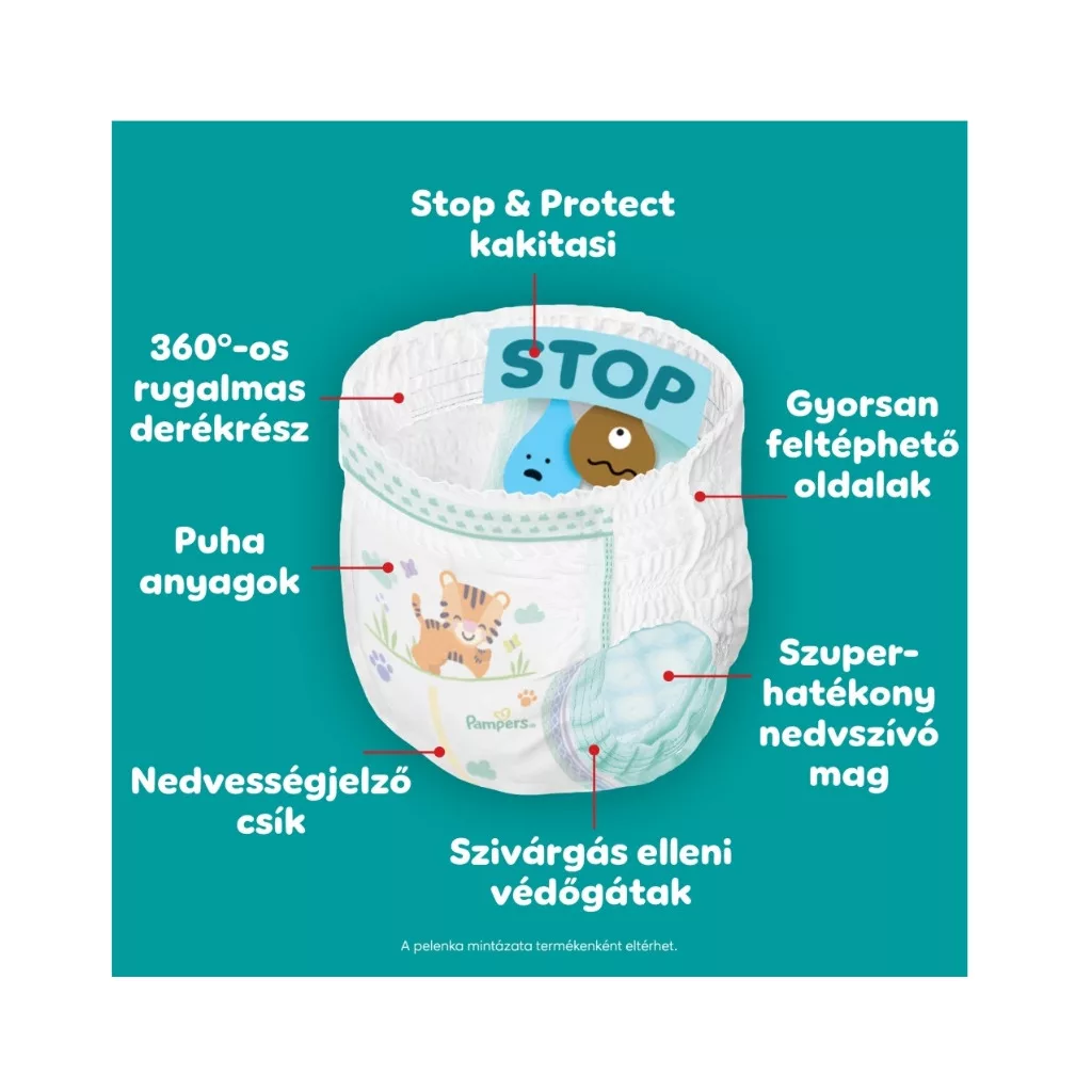 Pampers Active Baby Bugyipelenka, Midi 3, 6-11 kg, 40 db