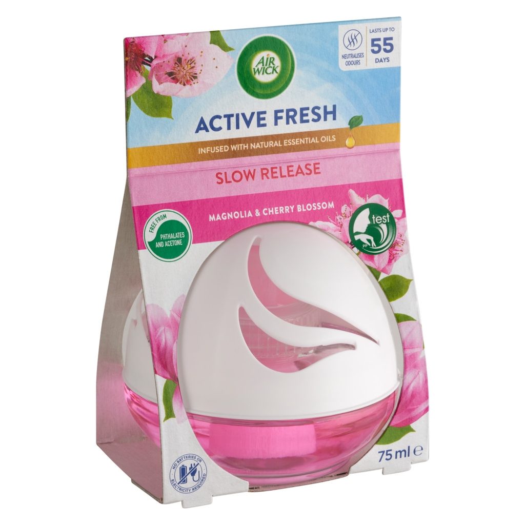 Air Wick Decosphere Légfrissítő gömb, Magnólia és cseresznye illattal (75 ml)