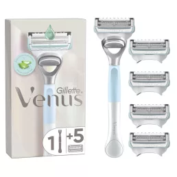   Gillette Venus Női Borotva Az Intim Területekhez, 5 db Borotvabetéttel