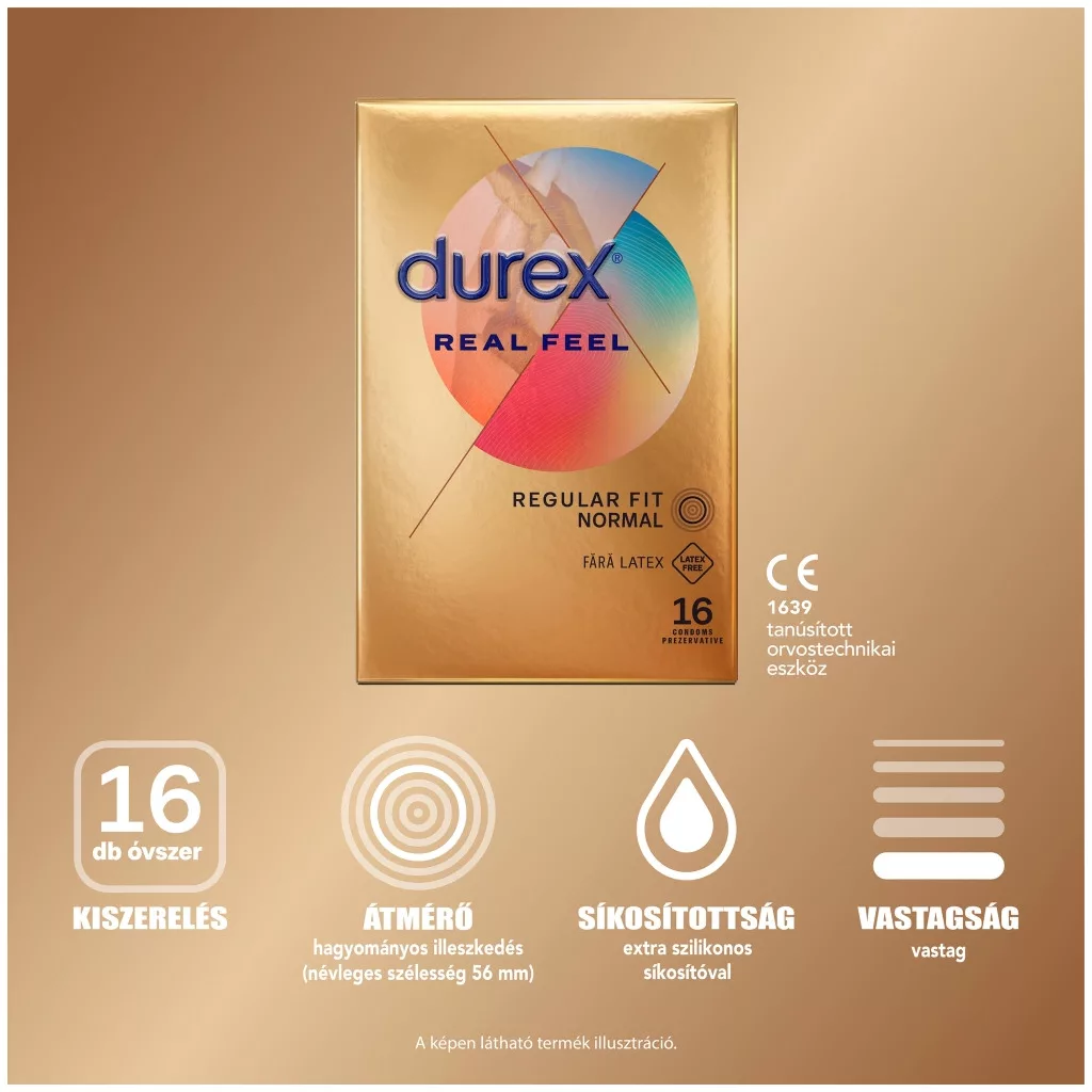 Durex Real Feel óvszer (16 db)