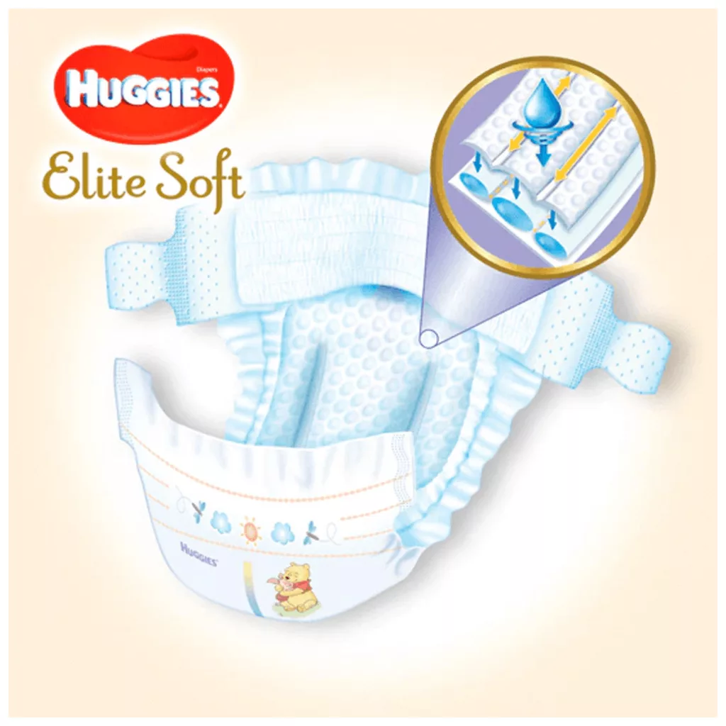 Huggies Elite Soft pelenka 3, 5-9 kg, 80 db