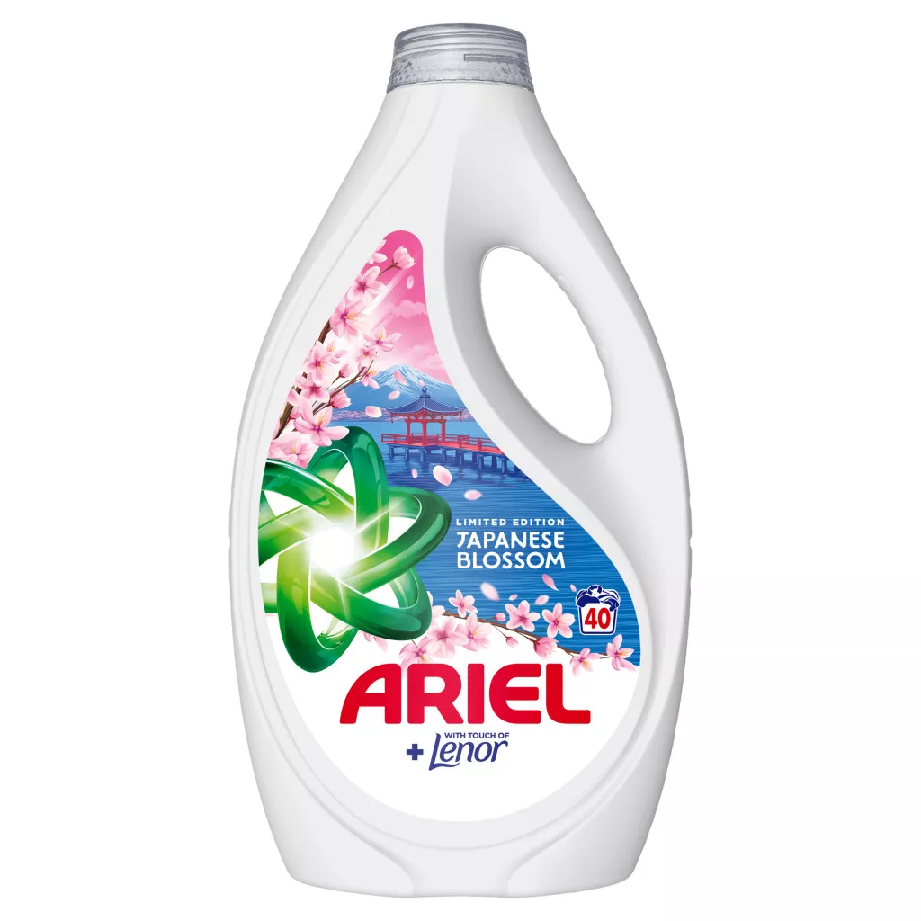 Ariel Folyékony Mosószer +Touch Of Lenor Japanese Blossom 1,8 liter (40 mosás)